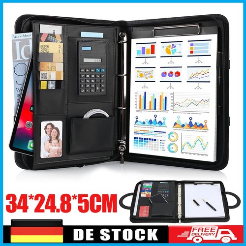 Schreibmappe leder ordner - schreibmappe,